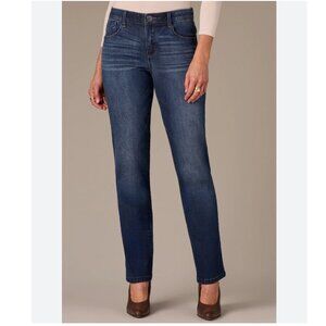 Worn Once! Wit & Wisdom Strait Leg Black Washed/Grey Jeans, Size 8